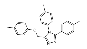 3-[(4-methylphenoxy)methyl]-4,5-bis(4-methylphenyl)-1,2,4-triazole Structure