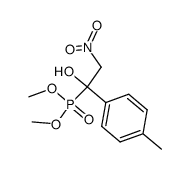 dimethyl 1-p-tolyl-1-hydroxy-2-nitroethylphosphonate Structure