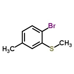 1-Bromo-4-methyl-2-(methylthio)benzene structure