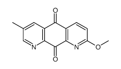2-methoxy-7-methylpyrido[3,2-g]quinoline-5,10-dione结构式