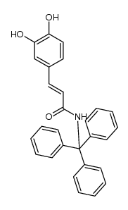 (E)-3-(3,4-dihydroxyphenyl)-N-tritylacrylamide结构式