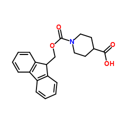 Fmoc-哌啶-4-甲酸结构式