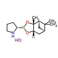 (S)-2-吡咯烷硼酸蒎烷二醇酯盐酸盐结构式