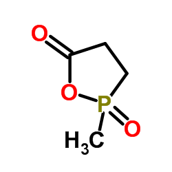 2-Methyl-1,2-oxaphospholan-5-one 2-oxide Structure