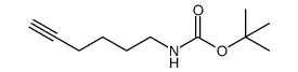 5-己炔-1-基氨基甲酸叔丁酯结构式