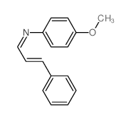 Benzenamine,4-methoxy-N-(3-phenyl-2-propen-1-ylidene)-结构式