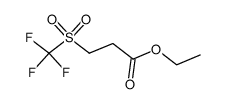 ethyl 3-(trifluoromethanesulfonyl)propionate结构式