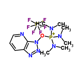 (7-氮杂苯并三唑-1-基氧代)三(三甲基氨基)膦六氟磷酸盐结构式