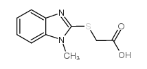 (1-甲基-1H-苯并咪唑-2-磺酰基)-乙酸结构式