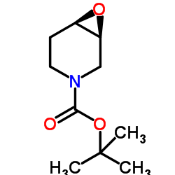 tert-Butyl 7-oxa-3-aza-bicyclo[4.1.0]heptane-3-carboxylate Structure