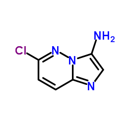 3-氨基-6-氯咪唑并[1,2-b]哒嗪结构式