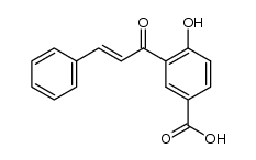 4-hydroxy-3-(3-phenyl-acryloyl)-benzoic acid结构式