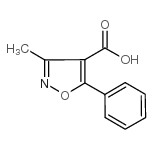 3-甲基-5-苯基-4-异恶唑甲酸结构式