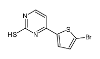 4-(5-BROMOTHIEN-2-YL)PYRIMIDINE-2-THIOL Structure