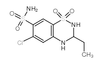 6-chloro-3-ethyl-1,1-dioxo-3,4-dihydro-2H-1λ6,2,4-benzothiadiazine-7-sulfonamide Structure