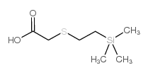 2-(羧基甲基硫代)乙基三甲基硅烷结构式