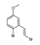 1-bromo-2-(2-bromoethenyl)-4-methoxybenzene Structure
