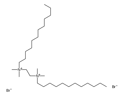 N,N'-bis(dodecyldimethyl)-1,2-ethanediammonium structure