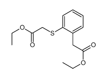 ethyl 2-[2-(2-ethoxy-2-oxoethyl)sulfanylphenyl]acetate Structure
