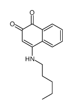 4-(pentylamino)naphthalene-1,2-dione Structure