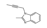 (9ci)-1-(2-丁炔)-2-甲基-1H-苯并咪唑结构式