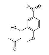 4-羟基-4-(2-甲氧基-5-硝基苯基)-2-丁酮结构式