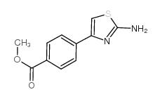 4-(2-氨基-4-噻唑基)苯甲酸甲酯结构式