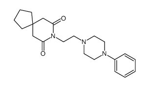 8-[2-(4-phenylpiperazin-1-yl)ethyl]-8-azaspiro[4.5]decane-7,9-dione结构式