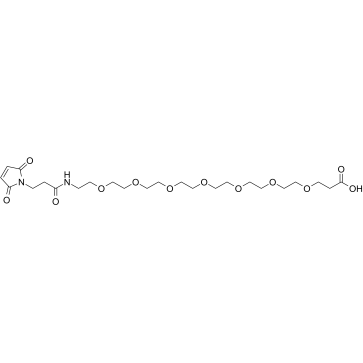 Mal-amido-PEG7-acid Structure