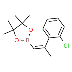 2-(2-(2-氯苯基)丙-1-烯-1-基)-4,4,5,5-四甲基-1,3,2-二氧杂硼烷结构式