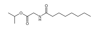 N-octanoylglycine isopropyl ester Structure