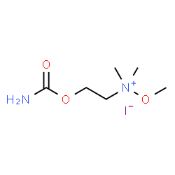 N-(2-(CARBAMOYLOXY)ETHYL)-N,N,O-TRIMETHYLHYDROXYLAMMONIUM IODIDE结构式