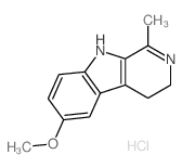 6-methoxy-1-methyl-3,4-dihydro-2H-pyrido[3,4-b]indole,hydrochloride Structure
