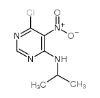 6-氯-N-(1-甲基乙基)-5-硝基-4-嘧啶胺结构式