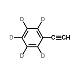 苯乙炔-D5结构式