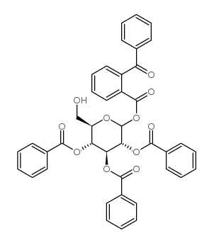 PENTA-O-BENZOYL-Β-D-GLUCOPYRANOSE结构式