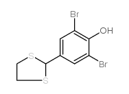 2,6-二溴-4-(1,3-二硫烷-2-基)苯酚结构式