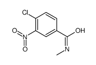 4-氯-n-甲基-3-硝基苯甲酰胺结构式
