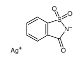 1,2-benzisothiazol-3(2H)-one-1,1-dioxide, silver salt Structure