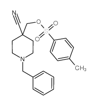 (1-苄基-4-氰基-4-哌啶基)对甲苯磺酸酯结构式