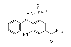 3-amino-4-phenoxy-5-sulphamyl-benzamide结构式