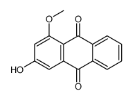 1-Methoxy-3-hydroxy-9,10-anthracenedione Structure