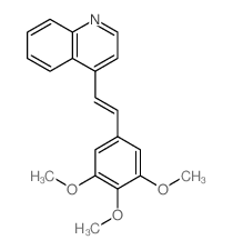Quinoline,4-[2-(3,4,5-trimethoxyphenyl)ethenyl]- Structure