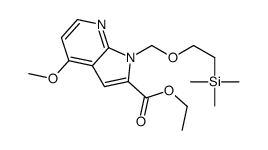 Ethyl 4-methoxy-1-{[2-(trimethylsilyl)ethoxy]methyl}-1H-pyrrolo[2 ,3-b]pyridine-2-carboxylate Structure