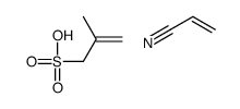 2-methylprop-2-ene-1-sulfonic acid,prop-2-enenitrile Structure
