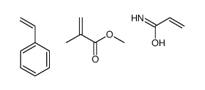 methyl 2-methylprop-2-enoate,prop-2-enamide,styrene结构式