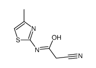 2-cyano-N-(4-methyl-1,3-thiazol-2-yl)acetamide Structure