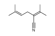 5-methyl-2-propan-2-ylidenehex-4-enenitrile结构式