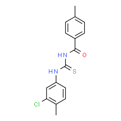 N-{[(3-chloro-4-methylphenyl)amino]carbonothioyl}-4-methylbenzamide结构式