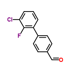 3'-Chloro-2'-fluoro-4-biphenylcarbaldehyde Structure